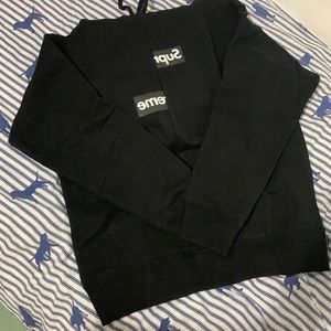 Supreme CDG split box logo hooded